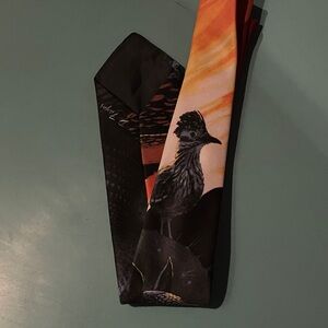VTG Ralph Marlin "Armadillo" novelty necktie, 100% polyester in the U.S.A.